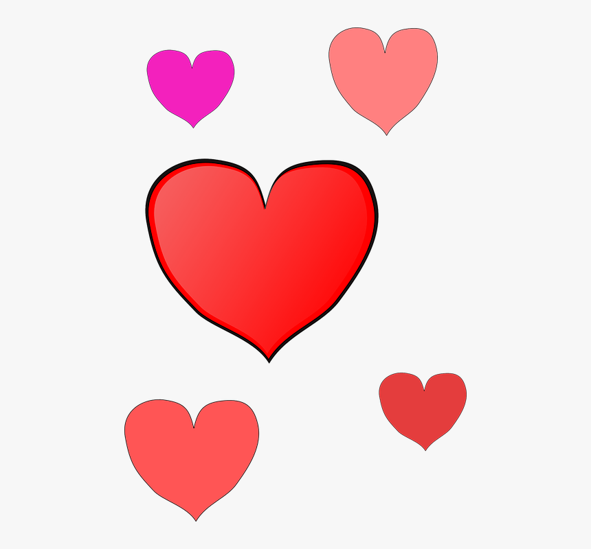 Sevgililer Günü Çizgi Çizim, HD Png Download