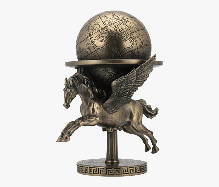 Pegasus Carrying The World Statue - Pegasus, HD Png Download