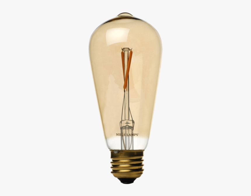 Led Edison Light Bulb, St58 Vintage 2w Filament, 40 - Edison Vintage Light Bulb, HD Png Download