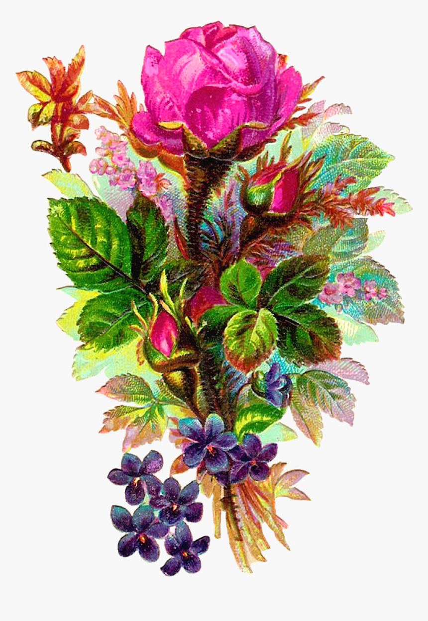 Flower Bouquet Clipart Without Background, HD Png Download
