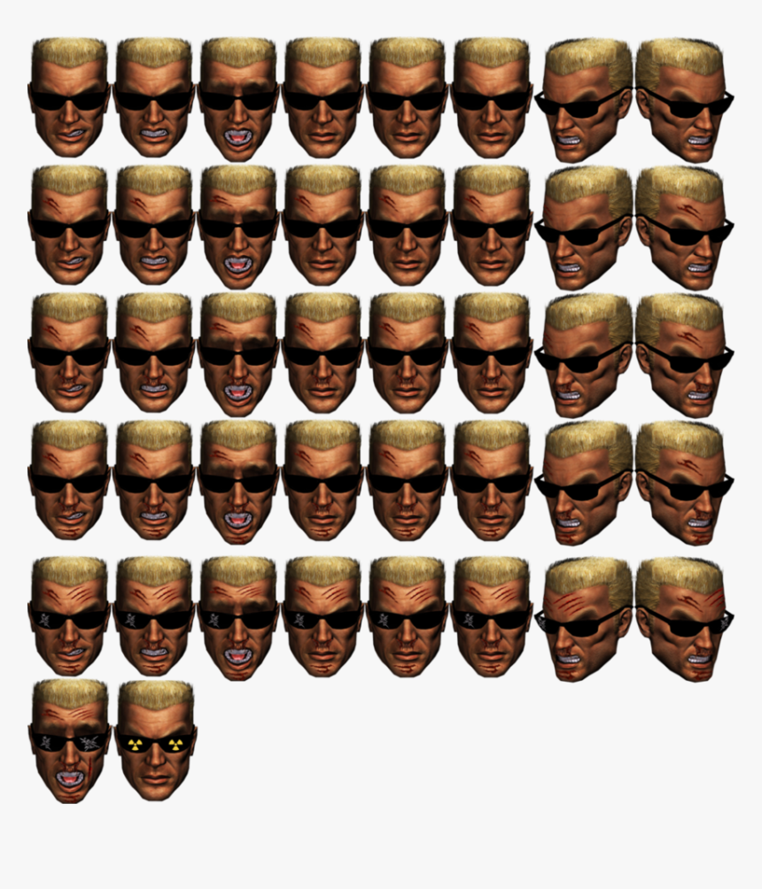 [resources] Community Stockpile - Duke Nukem Face Sprite, HD Png Download
