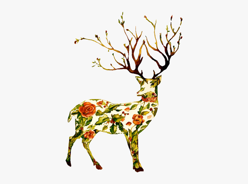 Deer Tattoo Art Clip Art Drawing - Delicate Deer Tattoos, HD Png Download