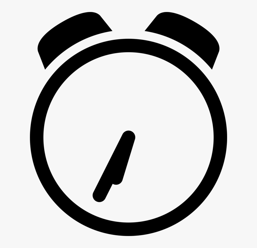 Alarm Clocks Computer Icons Digital Clock Analog Signal - Analog Clock Icon Free, HD Png Download