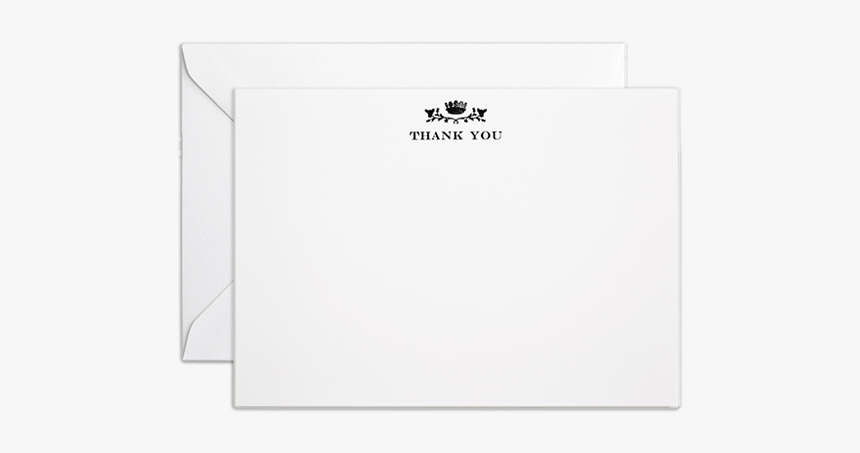 Thank You Card Black - Envelope, HD Png Download