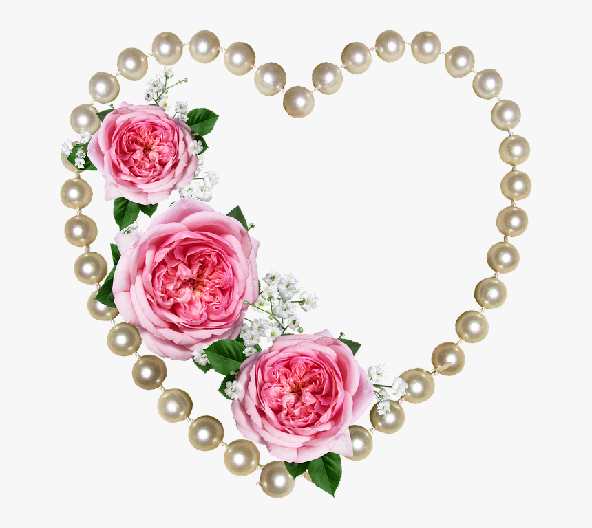 Corazon De Rosas Png, Transparent Png