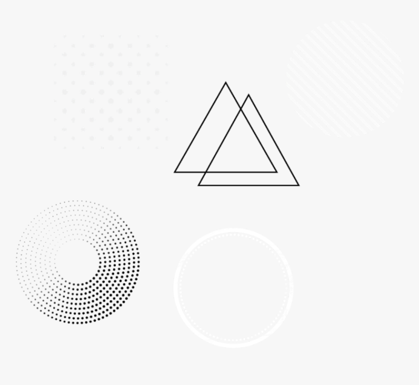 #trójkąt #circle #triangle #square #figures #kwadrat - Circle, HD Png Download