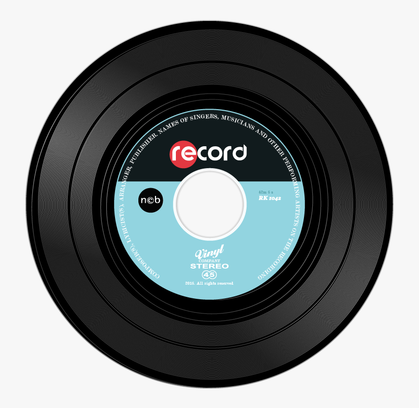 Vinyl Records Png Download - Circle, Transparent Png