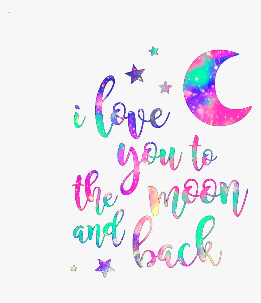 #ftestickers #glitter #sparkles #stars #moon #love - Graphic Design, HD Png Download