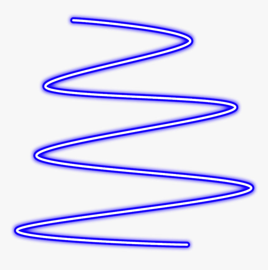 #neon #glow #spiral #blue #line #lines #freetoedit  - Transparent Neon Spiral Png, Png Download