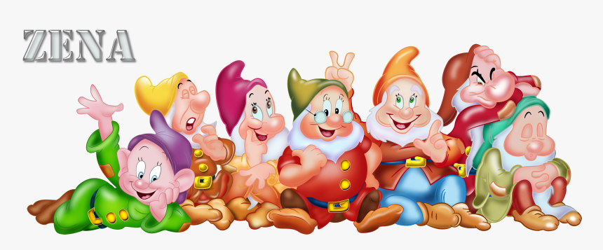 Snow White Seven Dwarfs Png, Transparent Png