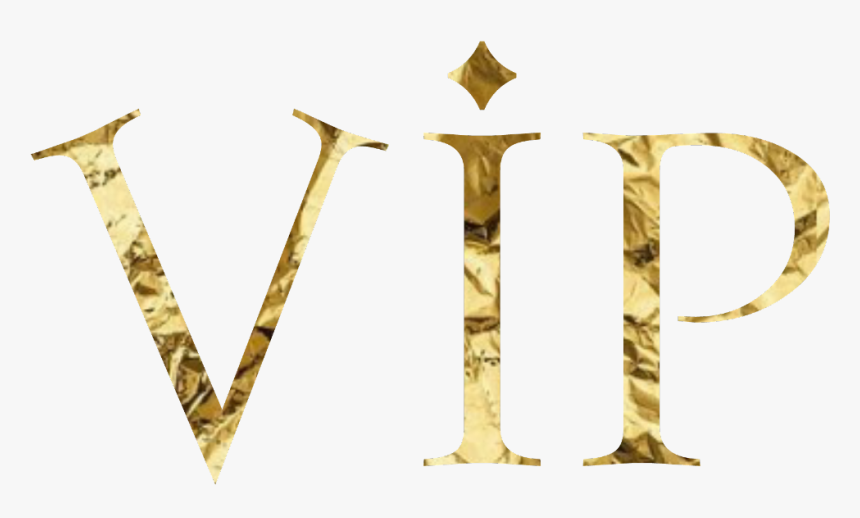 #vip #letter #gold #golden #ouro #dourado @lucianoballack - Art, HD Png Download