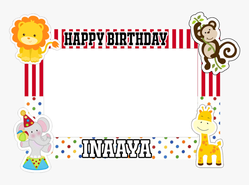 Jungle Selfie Frame / Photo Booth Des 2 
 Class Details - Cartoon, HD Png Download