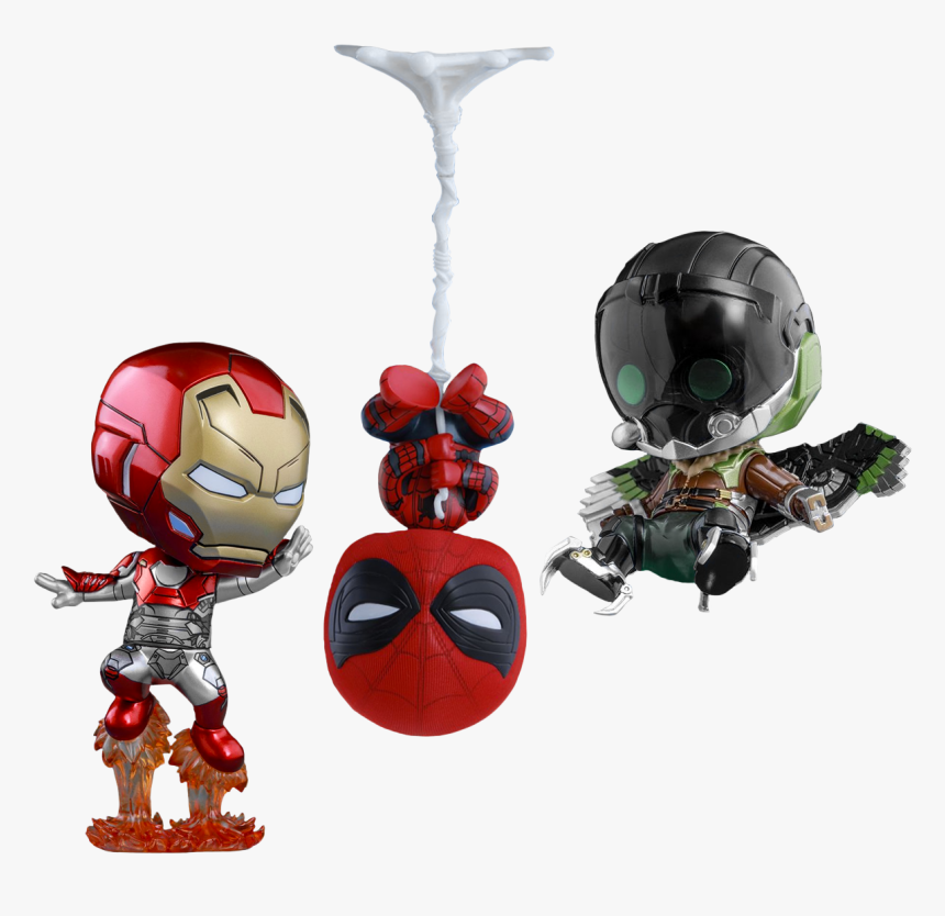 Spider Man Hc Spider Man Iron Man Vulture Cosbaby Set, HD Png Download