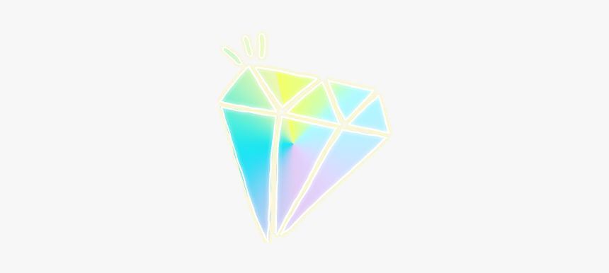 #colorful #rainbow #diamond #macaroon #brightlight - Triangle, HD Png Download