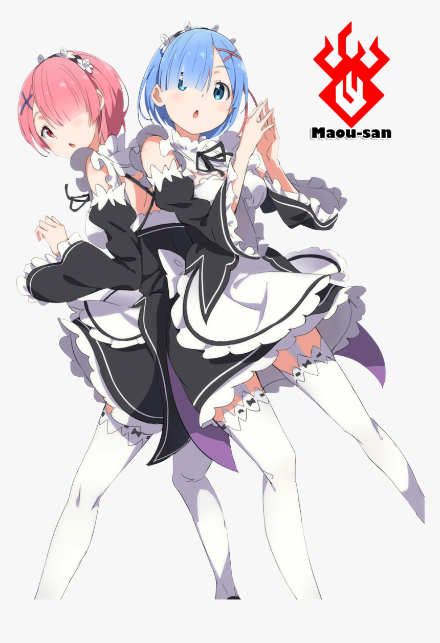 Ram Rem Re Zero Png, Transparent Png