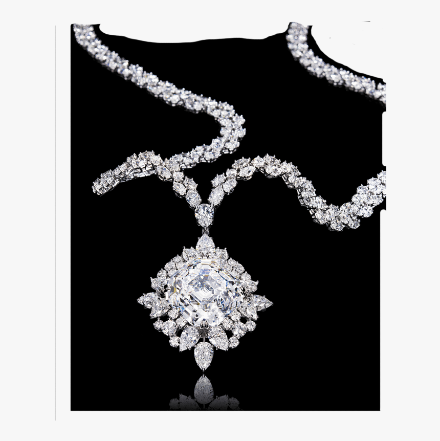 Asscher Cut Gemstones Necklace, HD Png Download