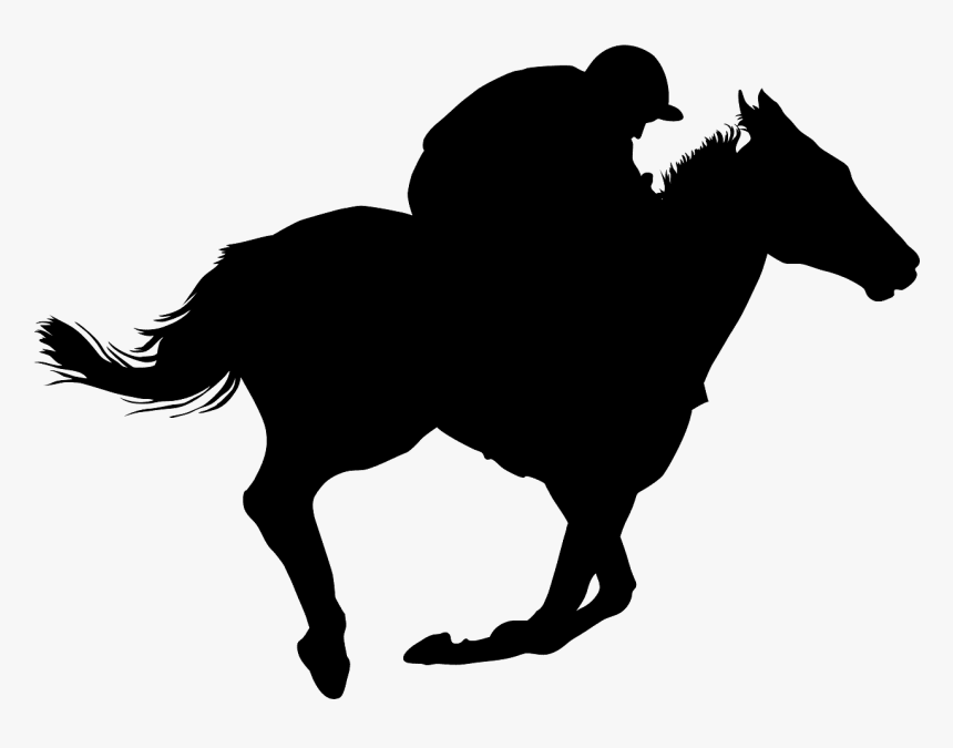 Derby Horse Silhouette, HD Png Download