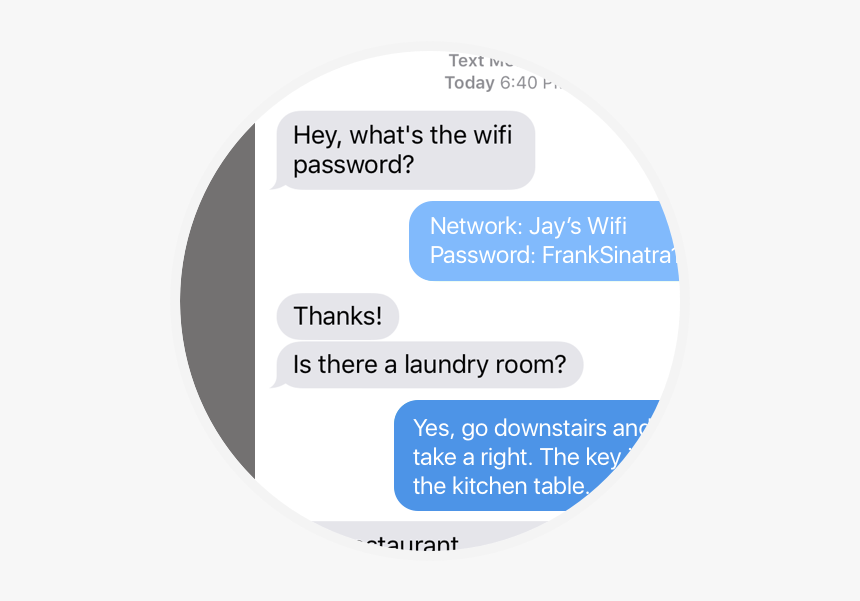 Messages From Airbnb Guest - Circle, HD Png Download