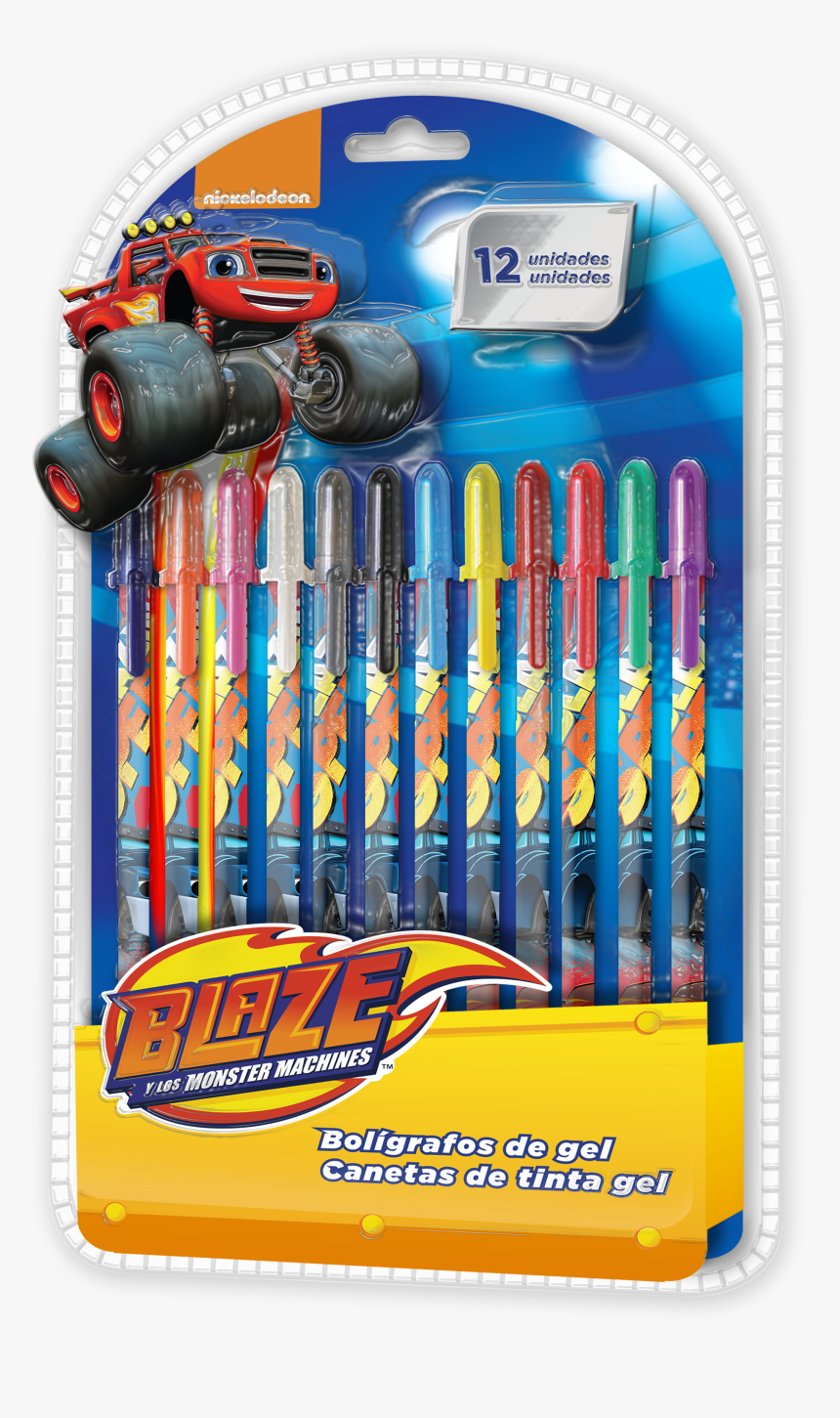Blaze And The Monster Machines Colorful Gel Pen - Pen, HD Png Download