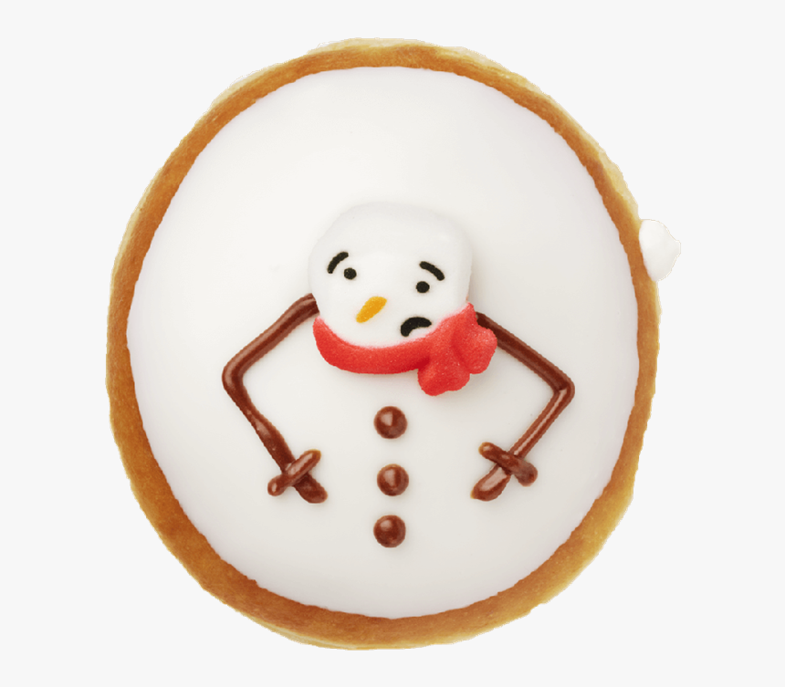 Melted Snowman Doughnut Krispy Kreme, HD Png Download