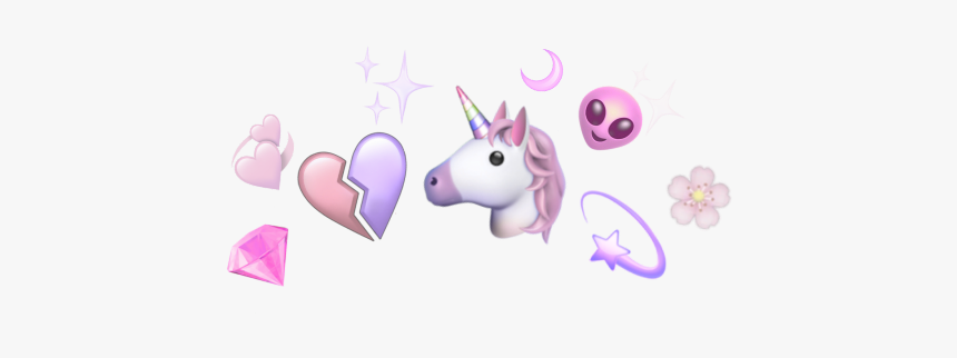 #crown #halo #unicorn #alien #pink #pinkalien #pinkunicorn - Heart, HD Png Download