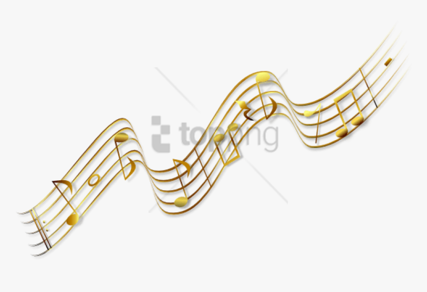 Free Png Music Notes Png Clipart Png Image With Transparent - Golden Music Notes Png, Png Download