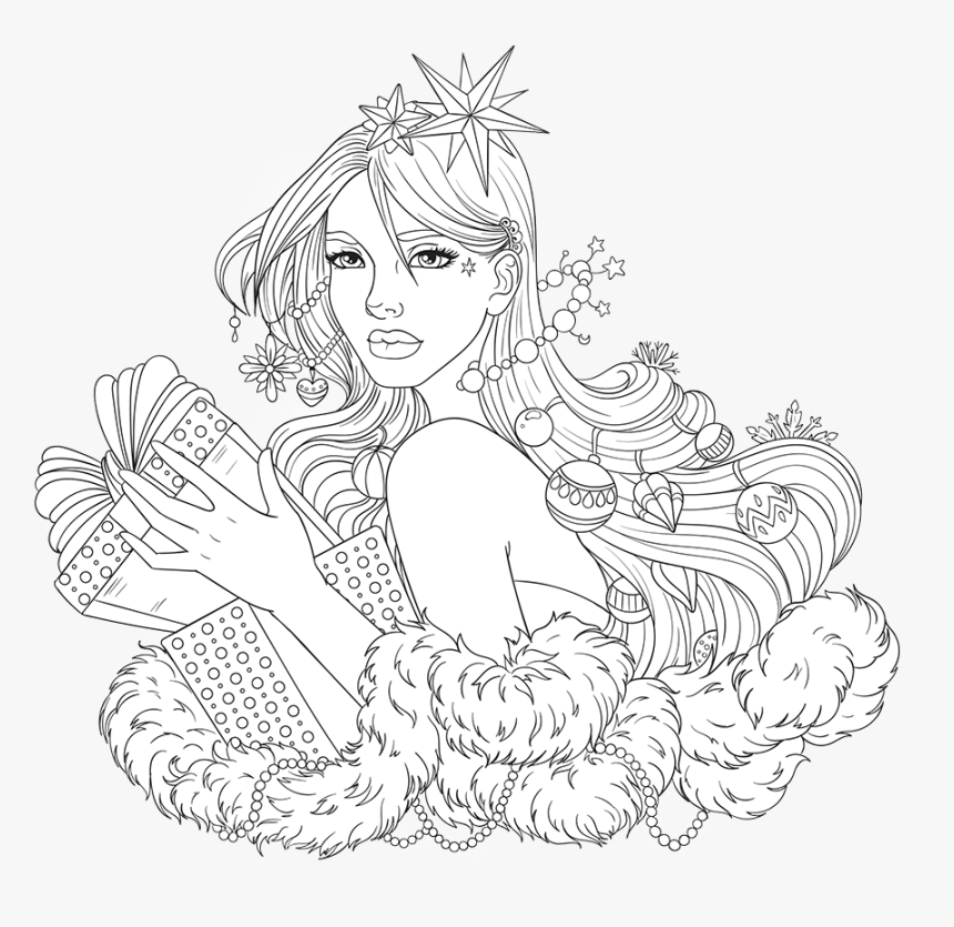 Line Artsy Coloring Page, HD Png Download