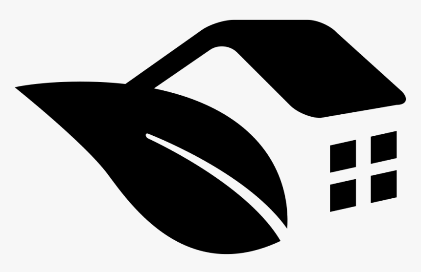 Rural Hotel Sign Of A House And A Leaf - Rural House Logo, HD Png Download