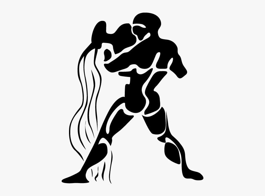 Decorative Vinyl Horoscope - Эскиз Тату Знак Зодиака Водолей, HD Png Download