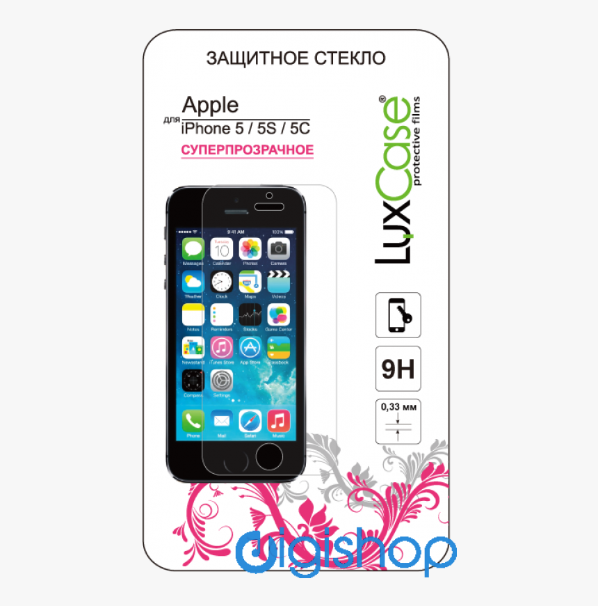 Защитное Стекло Iphone 5/5s Luxcase - Iphone 5s Screen, HD Png Download