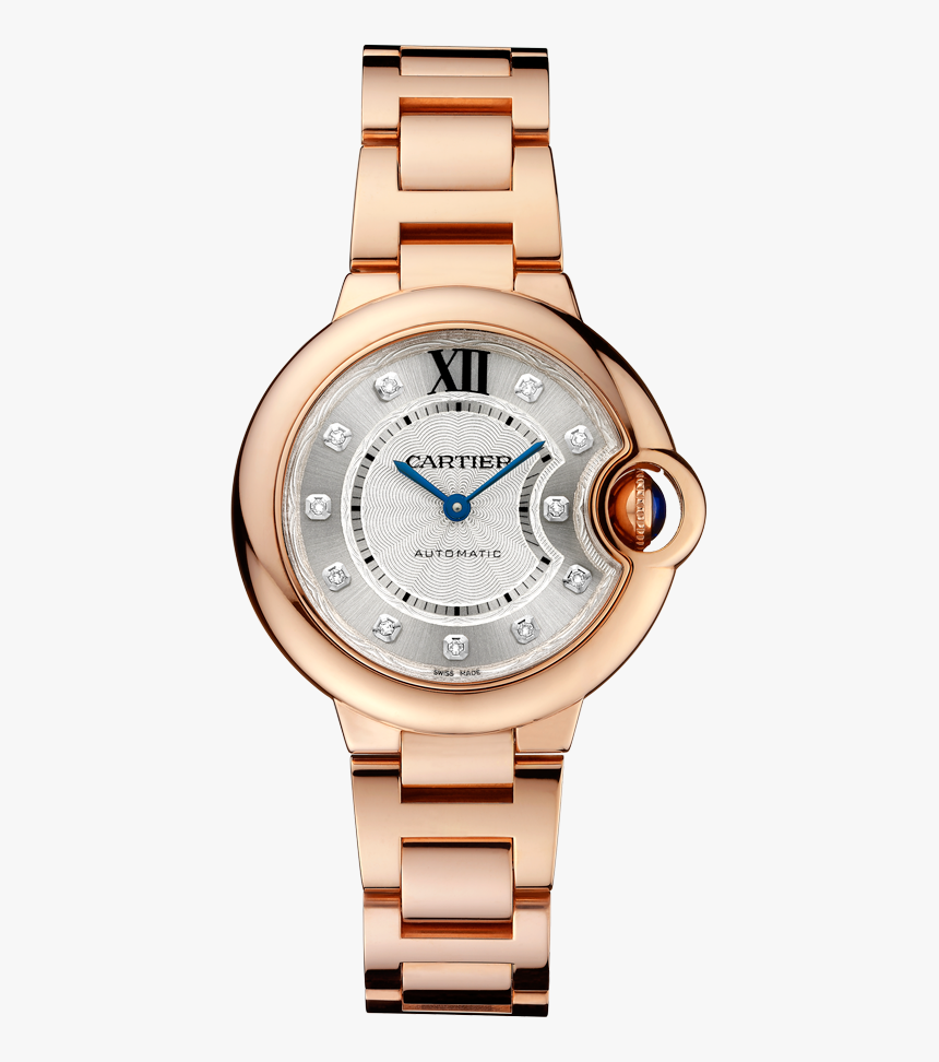 Cartier Ballon Bleu Gold Watch, HD Png Download