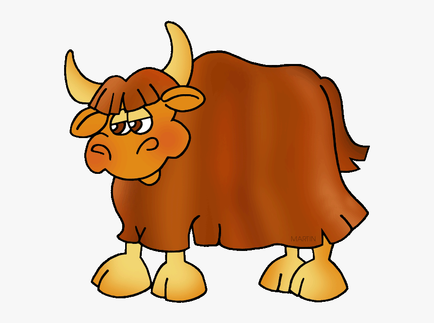 Free Animals Clip Art By Phillip Martin, Yak - Clipart Png Yak, Transparent Png