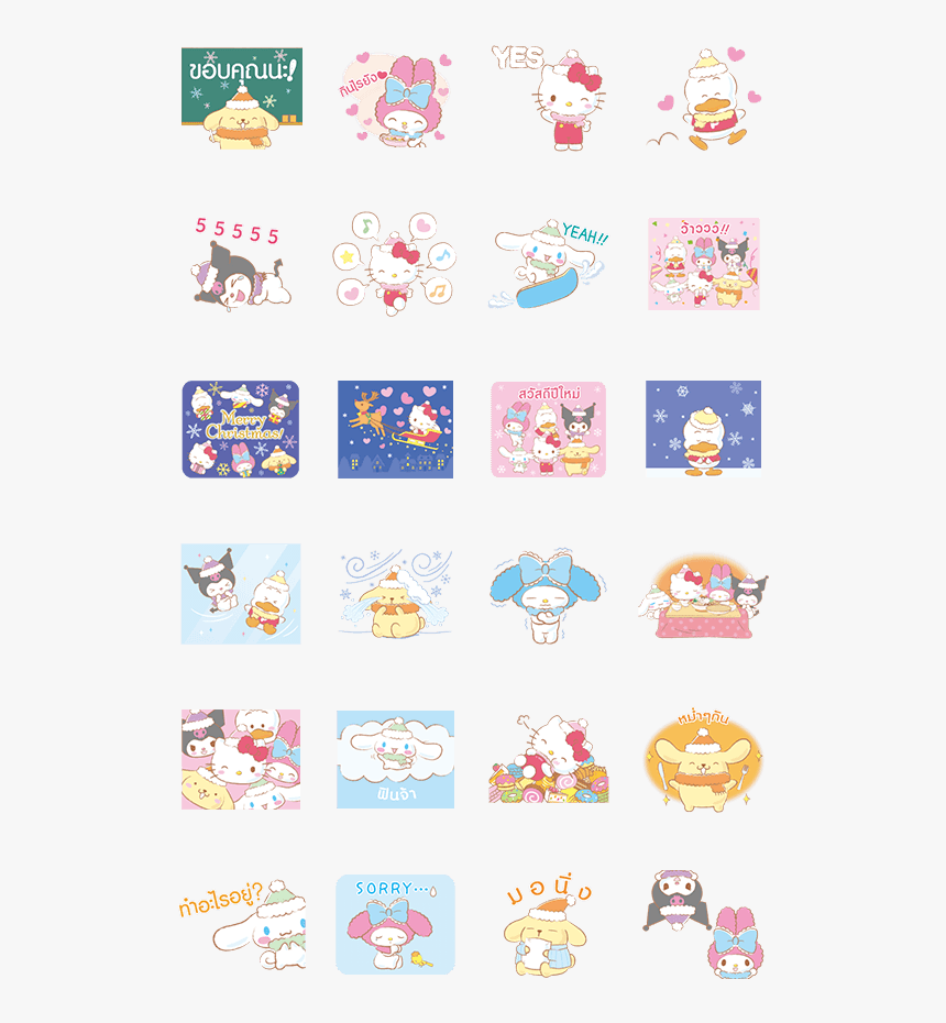 สติ๊กเกอร์ ซาน ริ โอ้ Png, Transparent Png