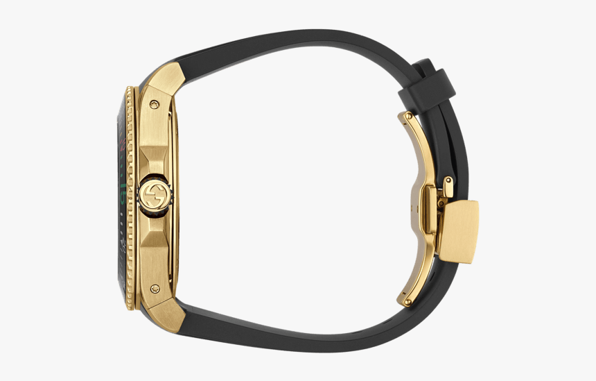 Gucci Dive 45mm Yellow Gold Snake Watch Side - Watch, HD Png Download