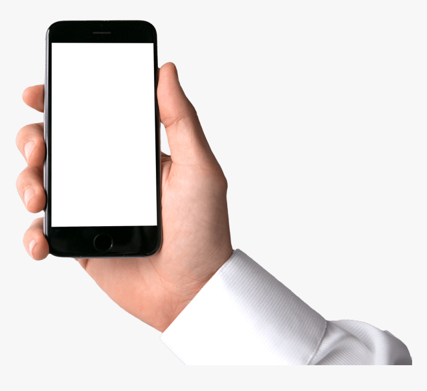 Hand Holds Phone Png, Transparent Png
