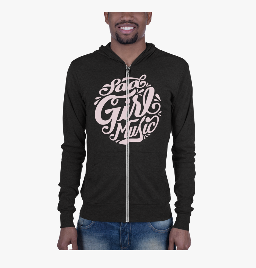 Sadgirl Scriptlogo Quiettime Mockup Front Mens Charcoal, HD Png Download