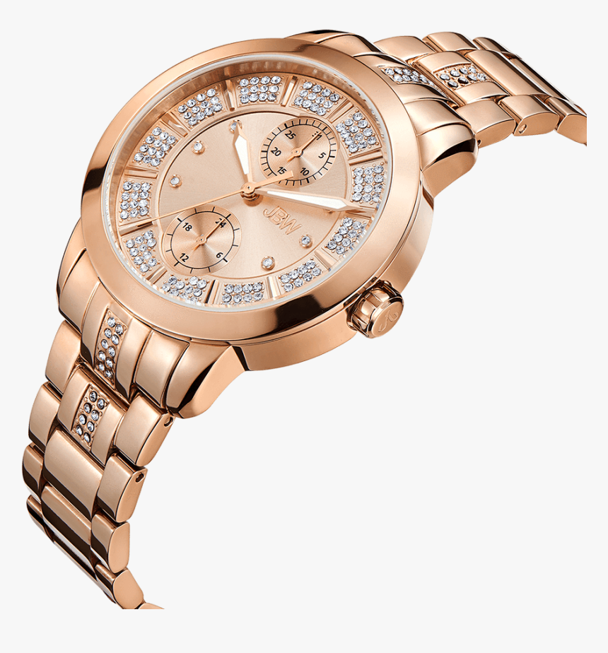 Jbw Lumen J6341e Rosegold Rosegold Diamond Watch Angle - Analog Watch, HD Png Download