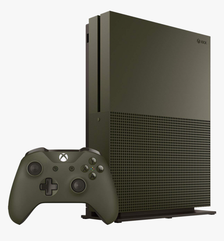 Refurbished Xbox One S Console, 1tb, Military Green, - Xbox One S Battlefield Edition, HD Png Download