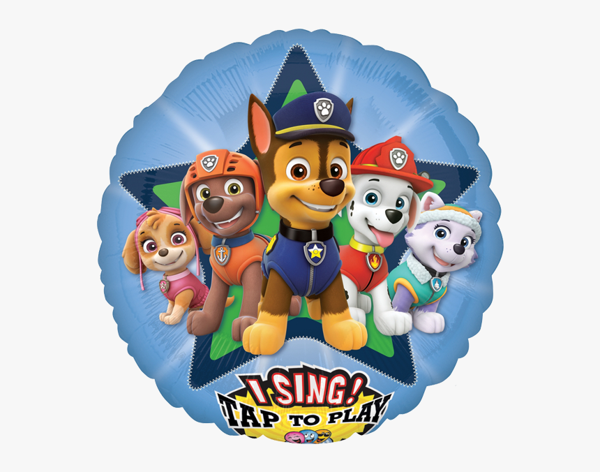 Singing Paw Patrol Balloon, HD Png Download