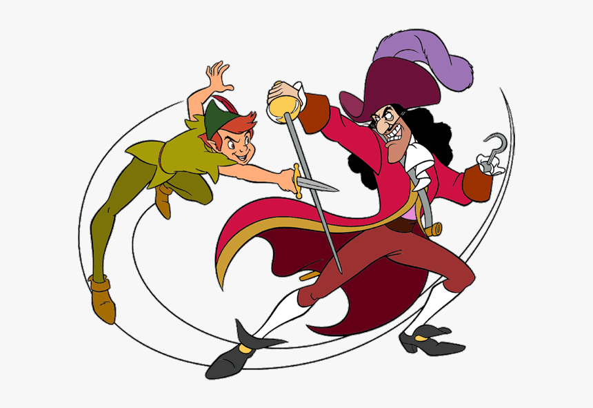 Architecture Modern Peter Pan Clip Art And Captain - Peter Pan Captain Hook Clipart, HD Png Download
