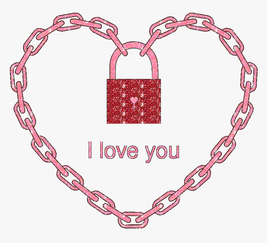 #myedit #lock #heart #glitter #whatsmineisyours #chain - Chain Png Clipart, Transparent Png