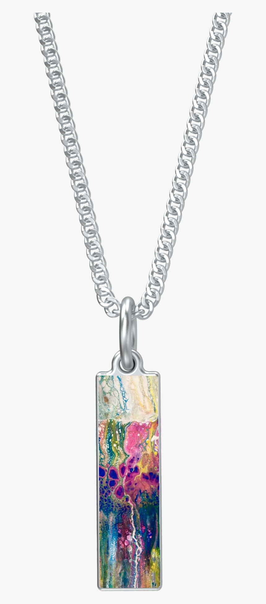 Lightning Bolt Pendant With Chain - Locket, HD Png Download