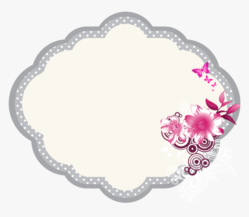 #frame #flores #frames - Circle, HD Png Download