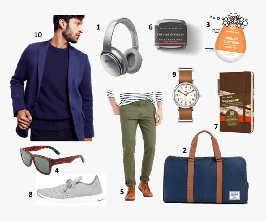 Travel Outfits For Long Flights Men, HD Png Download