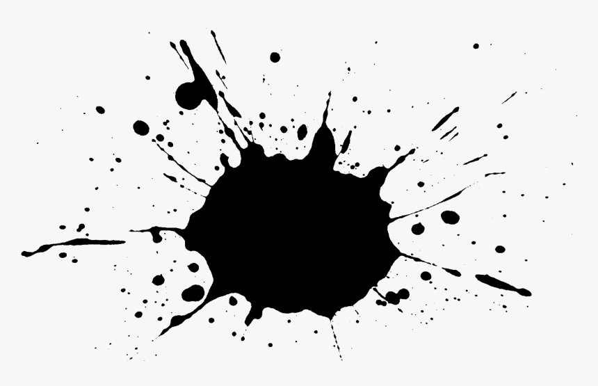 Microsoft Paint Clip Art - Transparent Blue Paint Splatter Png, Png Download