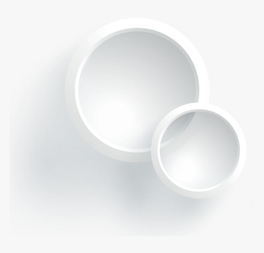 #ftestickers #overlay #frame #circles #3deffect #white - Circle, HD Png Download
