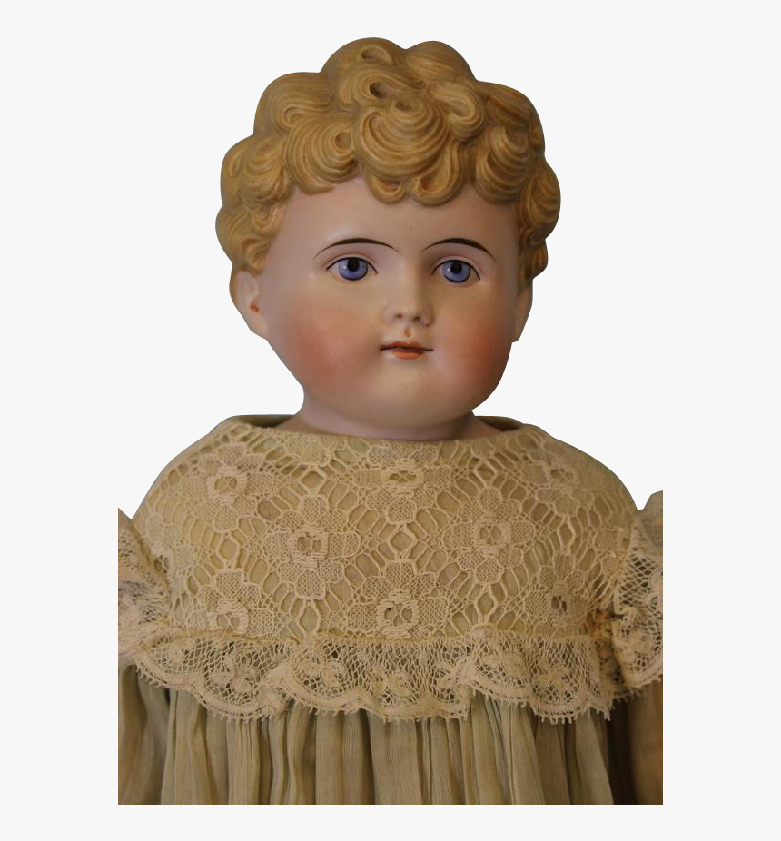 Blonde Bisque Child Molded Hair, HD Png Download