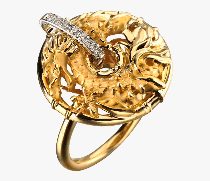 Carrera Y Carrera Círculos De Fuego Shanghai Ring Da10421-030101 - Carrera Y Carrera Dragon Ring, HD Png Download