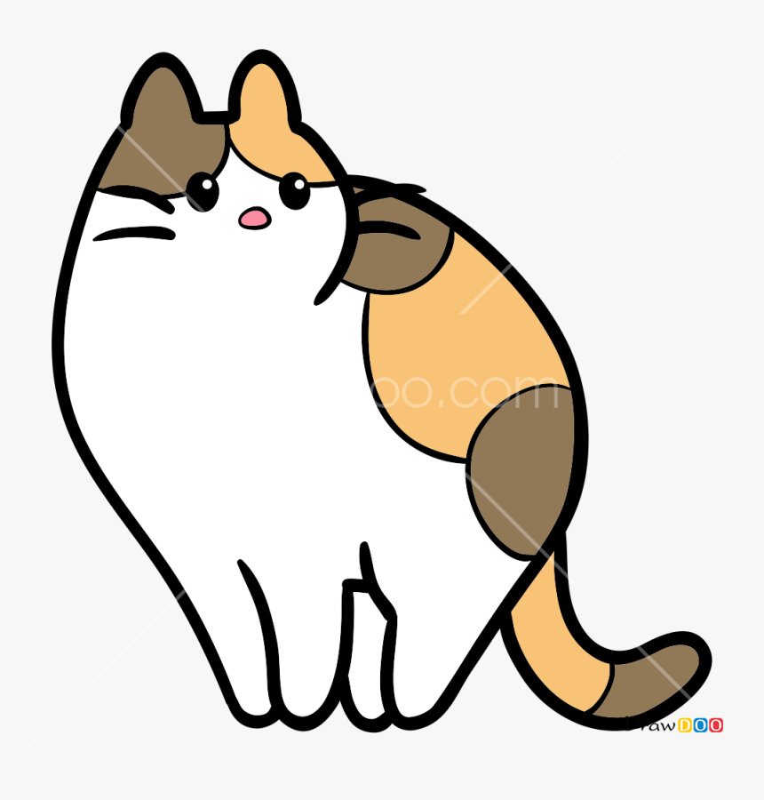 Kawaii Drawings Of Cats, HD Png Download