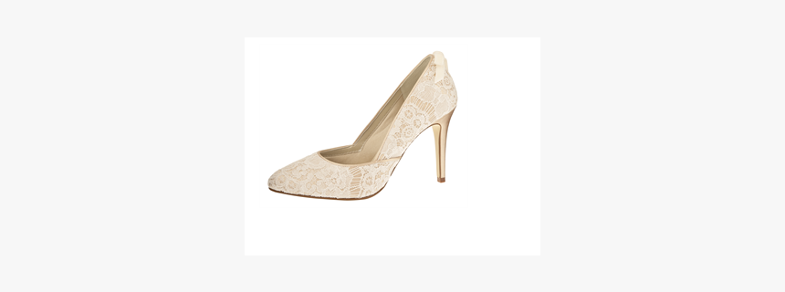Brudesko, Model Agnes Gold/ivory Vintage Satin 
 Id - Basic Pump, HD Png Download